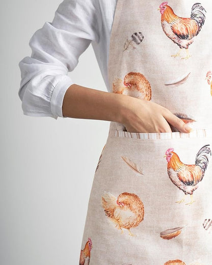 Maison d' Hermine 100% Cotton Apron for women with Pocket Kitchen Chef Apron for Men Cooking Spring Summer