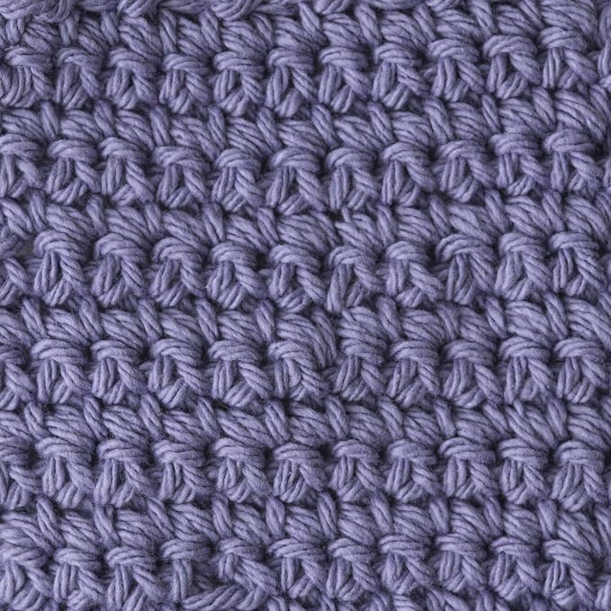 Lily Sugar'n Cream 100% Cotton Yarn 6-Pack Bundle with Bella's Crafts Stitch Markers (Hot Rainbow)