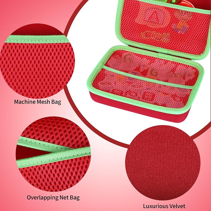 Storage Case Compatible with Leapfrog Tad's Fridge Phonics Magnetic Letter Set (Red+ Green)