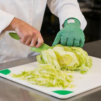 San Jamar Lettuce Knife Plastic Knife with Serrated Edge for Kitchens and Restaurants, Nylon, 0.5 X 4.25 X 15.5 Inches, Green (Pack of 3)