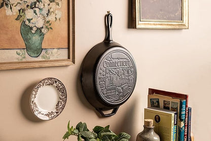 Lodge Manufacturing Company 12 Inch Seasoned Cast Iron Skillet w/Connecticut Road Trip