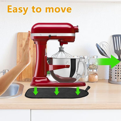 Mixer Sliding Mat Compatible with Kitchenaid 6/7/8 Quart Stand Mixer, Slider Mat Compatible with 5-8 Qt Bowl-Lift Stand Mixer Kitchenaid Mixer Accessories