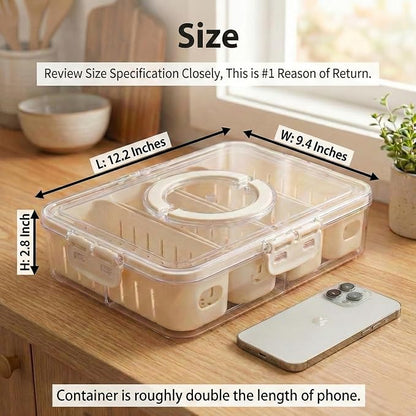 [Dishwasher Safe] Salad Bar Containers for Fridge, Veggie Containers for Refrigerator, Salad Prep Containers for Fridge, Veggie Tray with Lid, Storage & Organizer for Fruit, Berry, Produce Keeper