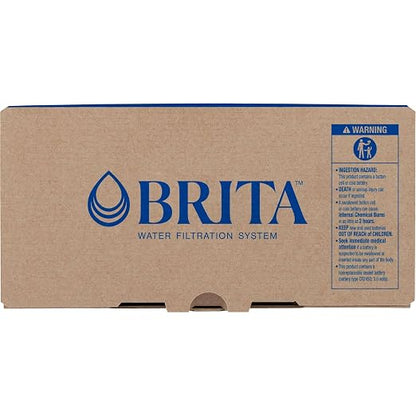Brita Small 6-Cup Water Filter Pitcher with BritaPlus Filter, WQA NSF/ANSI Certified, Reduces 2X Contaminants vs. Standard, Removes Chlorine Taste & Odor, Reduces Zinc Copper Mercury, Stone Blue