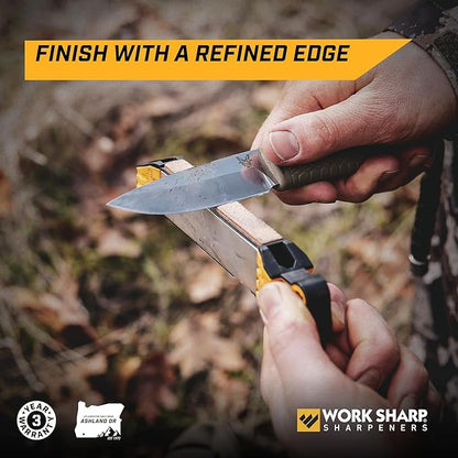 Work Sharp Guided Field Sharpener, Compact Travel Knife Sharpener Tool