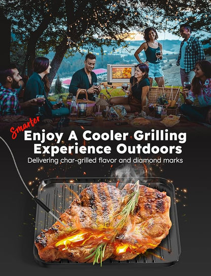 Nuwave Bravo XL Pro Air Fryer Toaster Oven with Grill Combo, 2026 New Ultra-Fast Convection System, 35% Crispier, 2X More Even, 142 Presets, 50-500F, Smarter Probe, PFAS Free, 30QT, Stainless Steel