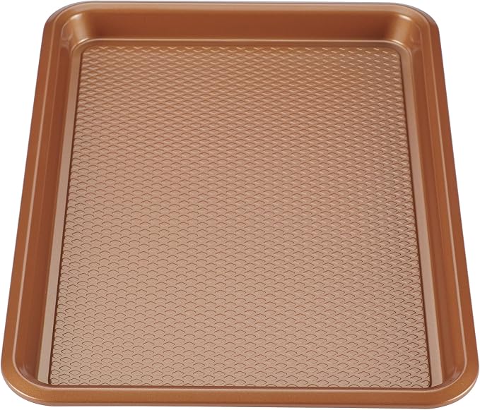 Ayesha Curry Kitchenware Bakeware Nonstick Baking Cookie, Loaf, Cake Pan Set, 7-Piece, Copper