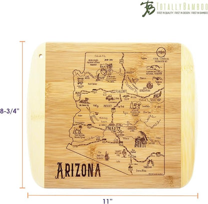 Totally Bamboo A Slice of Life Arizona State Serving and Cutting Board, 11" x 8.75"