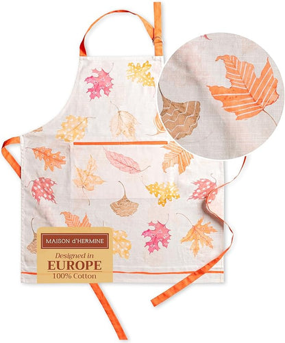 Maison d' Hermine 100% Cotton Apron for women with Pocket Kitchen Chef Apron for Men Cooking Spring Summer