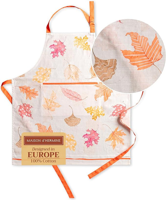 Maison d' Hermine 100% Cotton Apron for women with Pocket Kitchen Chef Apron for Men Cooking Spring Summer