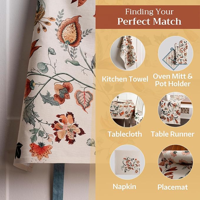 Maison d' Hermine 100% Cotton Apron for women with Pocket Kitchen Chef Apron for Men Cooking Spring Summer