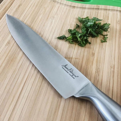Jean-Patrique Professional Chef Knife - 8 Inch Kitchen Knife, Stainless Steel, Large Sharp - Chopaholic