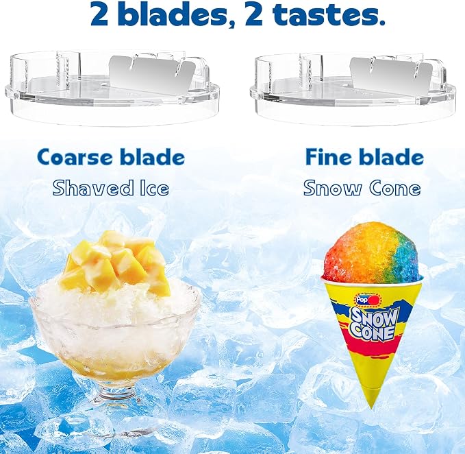 Shaved Ice Attachment for KitchenAid Stand Mixer, Snow Cone Maker for KitchenAid with 8 Ice Molds, Stainless Steel Blade Ice Shaver Attachment for Kitchen Aid Mixer