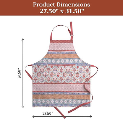 Maison d' Hermine 100% Cotton Apron for women with Pocket Kitchen Chef Apron for Men Cooking Spring Summer