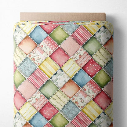 100% Cotton Fabric by the Yard – Turkish Quality Quilting & Sewing Fabric, 1 Yard x 1.69 Yards Wide, Patchwork Cotton for Crafts