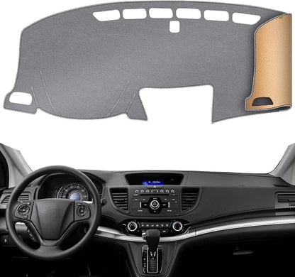 Dash Cover, Anti-Glare, Sun Protection, Dustproof, UV-Proof, Dashboard Covers, Interior Car Accessorie Fit for 2012-2016 Ho-nda CR-V, Grey