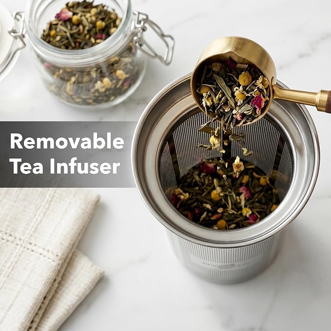 OVENTE Digital Glass Electric Kettle with Temperature Control, 1.8L Cordless Electric Tea Kettle with 7 Presets, Water Boiler Electric Pot, Keep Warm Function, Auto Shut-Off, Silver KGD752S