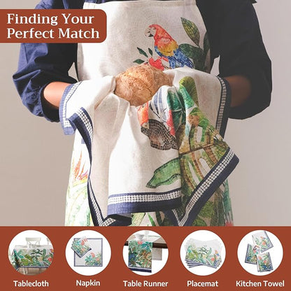 Maison d' Hermine 100% Cotton Apron for women with Pocket Kitchen Chef Apron for Men Cooking Spring Summer