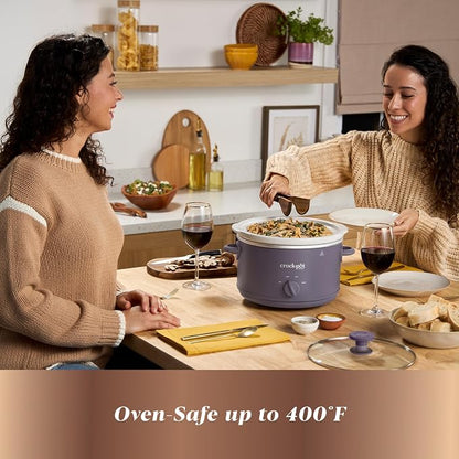 Crock-Pot Design Series 4.5 Quart Manual Slow Cooker, Purple Potato