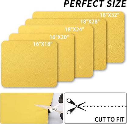 HotLive Dish Drying Mat for Kitchen Counter, Heat Resistant Drainer Mats with Non-slip Rubber Backed, Hide Stain Kitchen Super Absorbent Draining Mat, Easy to Clean Dish Rack Pad, Yellow 18"x28"
