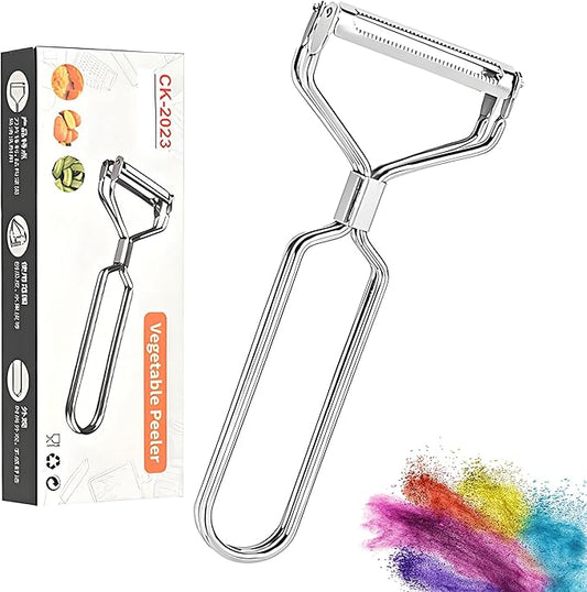 Fruit and Vegetable Peelers for Kitchen | Just Like Mom's Old Steel peeler,Double Blade,Serrated,Straight
