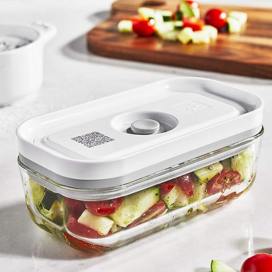 ZWILLING 36803-100 Fresh & Save Vacuum Glass Container, Small Size, Airtight, Heat-resistant Glass Storage Container [Official Sale in Japan]