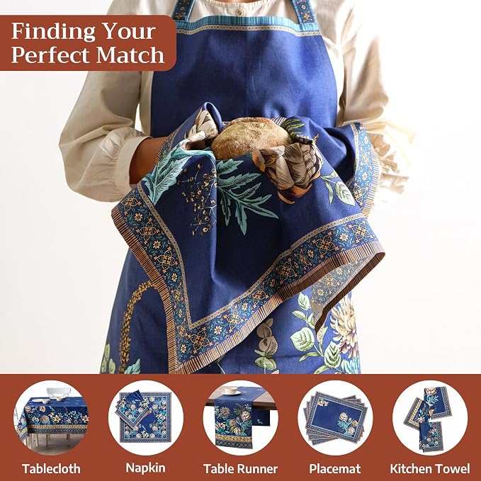 Maison d' Hermine 100% Cotton Apron for women with Pocket Kitchen Chef Apron for Men Cooking Spring Summer