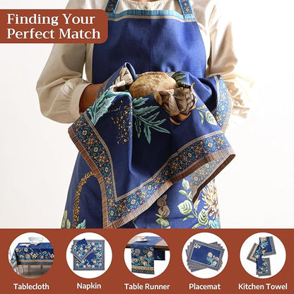 Maison d' Hermine 100% Cotton Apron for women with Pocket Kitchen Chef Apron for Men Cooking Spring Summer