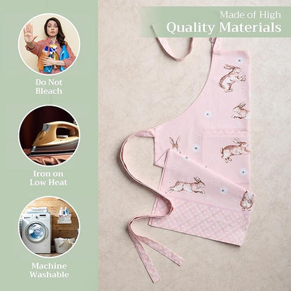 Maison d' Hermine 100% Cotton Apron for women with Pocket Kitchen Chef Apron for Men Cooking Spring Summer