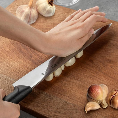 Chef Knife, Professional Kitchen Knife 10.5", Ultra Sharp High Carbon Stainless Steel Full Tang Knife with Black Ergonomic PP Handle, Japanese Chef Knife for Household and Work