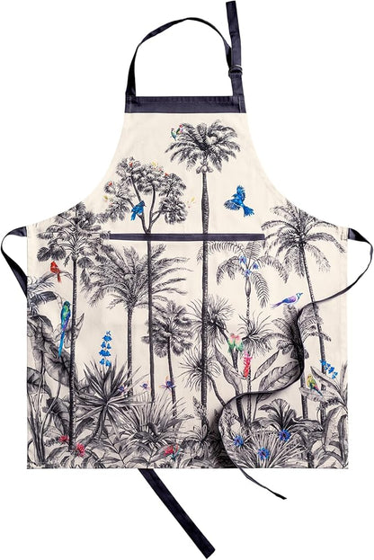 Maison d' Hermine 100% Cotton Apron for women with Pocket Kitchen Chef Apron for Men Cooking Spring Summer