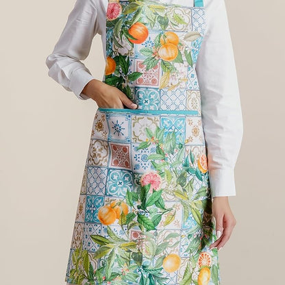 Maison d' Hermine 100% Cotton Apron for women with Pocket Kitchen Chef Apron for Men Cooking Spring Summer
