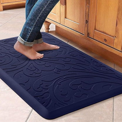 KMAT Kitchen Mat Cushioned Anti-Fatigue Floor Mat Waterproof Non-Slip Standing Mat Ergonomic Comfort Floor Mat Rug for Home,Office,Sink,Laundry,Desk 30"(L) x 20"(W),Blue