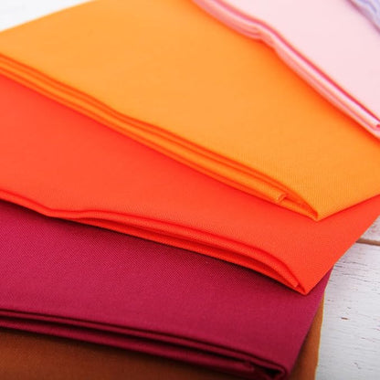 Threadart 24 Fat Quarter Bundle - Rainbow and Pastel Solids 100% Cotton Fabric - Premium 100% Cotton Quilting Fabric - No Duplicates - Full Size Fat Quarters 18"x21"