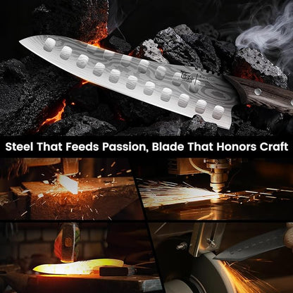 SYOKAMI Gyutou Chef Knife, 9.5 Inch Japanese Style Multi-purpose Kitchen Knife, Ultra Sharp Durable Professional-grade for Slicing, Chopping, Dicing, Ergonomic Anti-slip Handle, Trusted by chefs