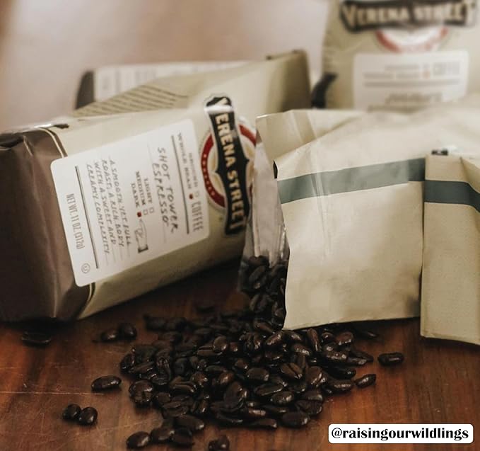 Verena Street 2 Pound Espresso Beans, Shot Tower Espresso Whole Bean, Rainforest Alliance Certified Arabica Coffee