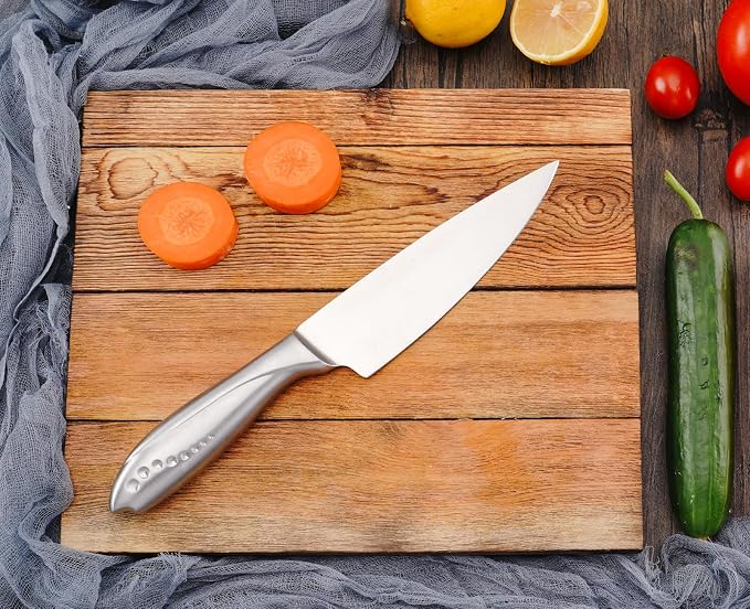 WELLSTAR Chef Knife, 6 Inch Kitchen Chef’s Knife Sharp High Carbon Stainless Steel Cooking Knife for Meat Sushi Vegetable Fruit Cutting Slicing Dicing, Useful Kitchen Gadget
