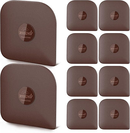 Pan Scraper, 10 Pcs Pot Scraper, Pan Scraper Plastic, Multifunctional Scraper Tool for Kitchen, Non-Slip, Food Safe, High Heat Resistant