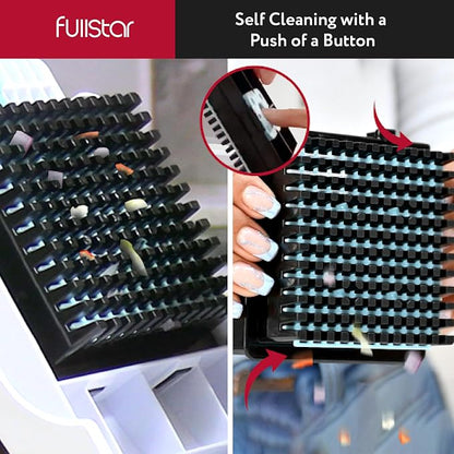 Fullstar Vegetable Chopper & Mandoline Slicer for Kitchen - Food Chopper with Container, Cheese Grater, Home Essentials & Kitchen Gadgets (9 in 1, White/Black)
