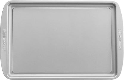 Farberware Dishwasher Safe Aluminum Nonstick Cookware Pots and Pans Set, 15-Piece, Pewter