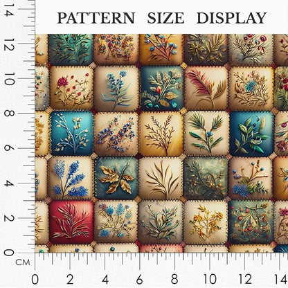 100% Cotton Fabric by the Yard – Turkish Quality Quilting & Sewing Fabric, 1 Yard x 1.69 Yards Wide, Patchwork Cotton for Crafts