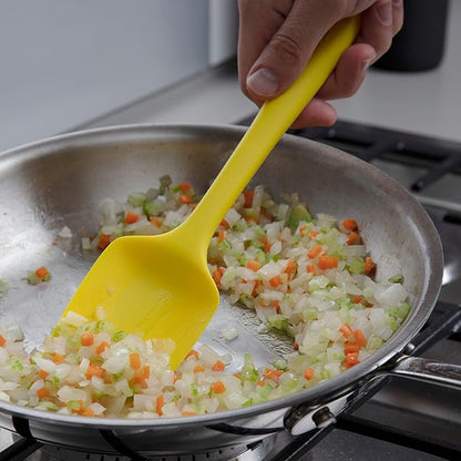 GIR: Get It Right Silicone Spatula Spoonula, Non-toxic Cooking Utensils for Nonstick Cookware, Cooking and Baking - Skinny- 11IN - Slate