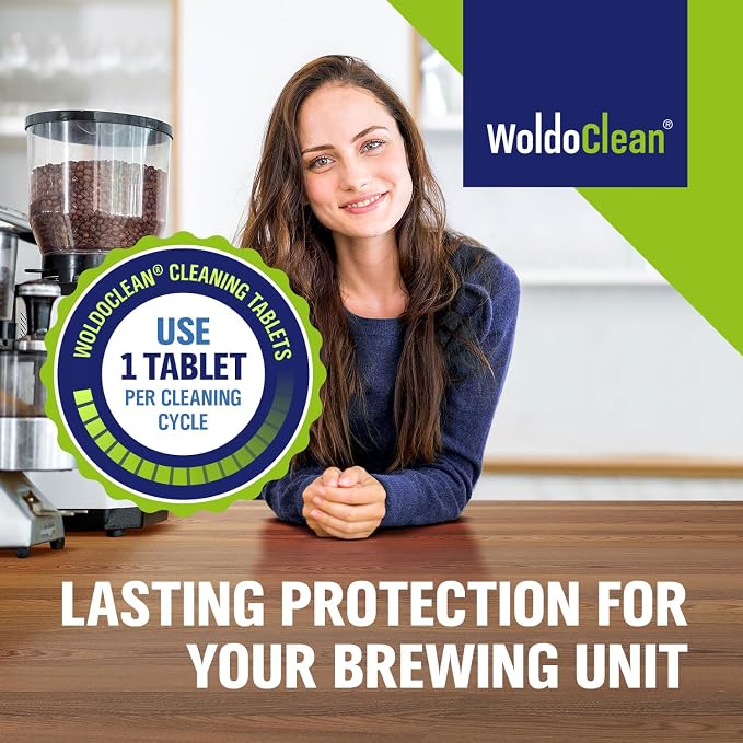 WoldoClean Cleaning Tablets for Espresso & Coffee Machine 150 Tabs - compatible with Breville Espresso Machines