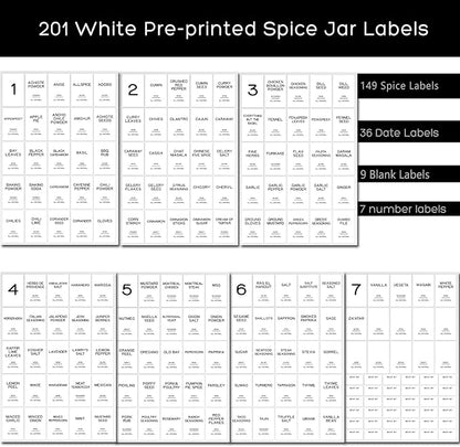 12 Pcs Glass Spice Jars with Bamboo Airtight Lids & 201 Labels - 8oz Square Small Empty Food Storage Containers for Kitchen, Seasonings, Herbs, Salt