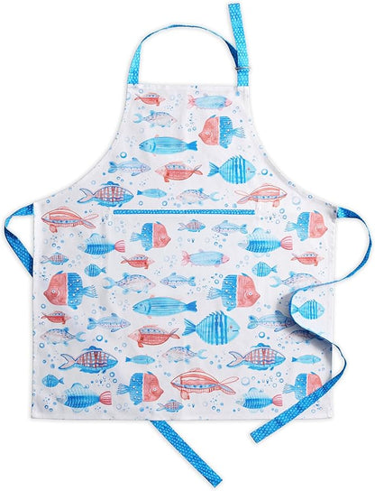Maison d' Hermine 100% Cotton Apron for women with Pocket Kitchen Chef Apron for Men Cooking Spring Summer