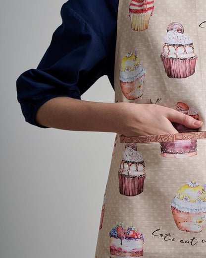 Maison d' Hermine 100% Cotton Apron for women with Pocket Kitchen Chef Apron for Men Cooking Spring Summer