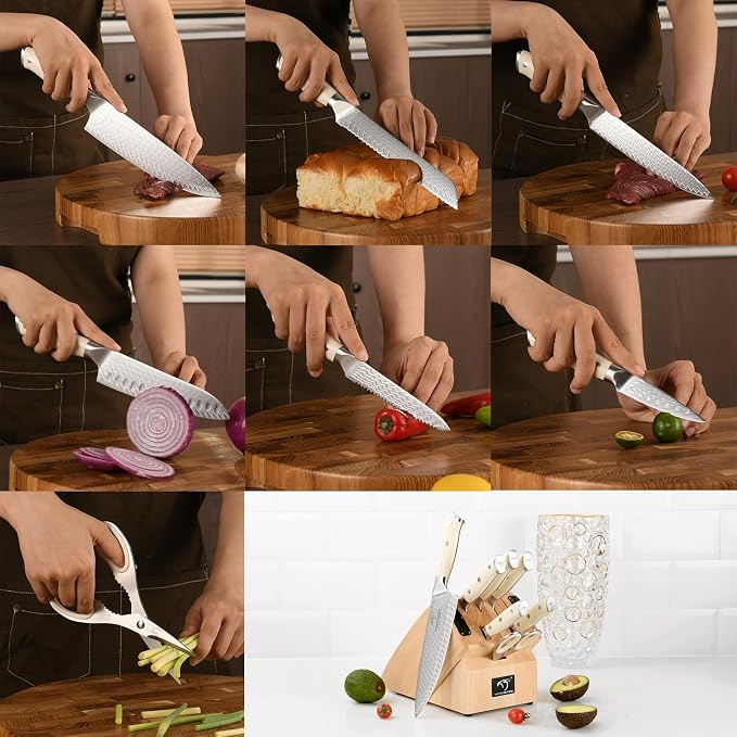 NANFANG BROTHERS Damascus + VG10 Knife,71 Layers, Sharp,Multi-functional,Cooking Utensils,Cutting Meat,Vegetables,Fruits,Home Use,Commercial