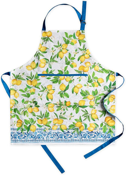 Maison d' Hermine 100% Cotton Apron for women with Pocket Kitchen Chef Apron for Men Cooking Spring Summer