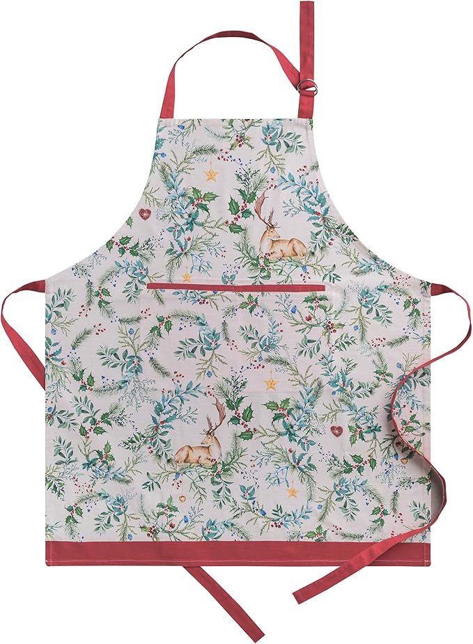 Maison d' Hermine 100% Cotton Apron for women with Pocket Kitchen Chef Apron for Men Cooking Spring Summer