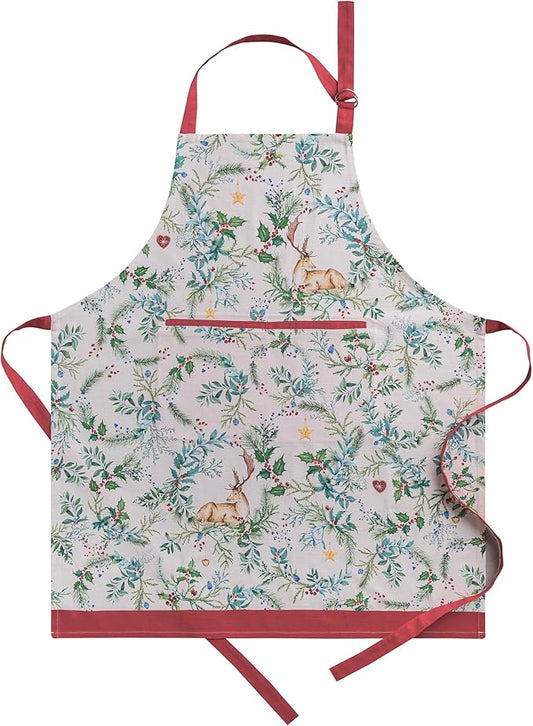 Maison d' Hermine 100% Cotton Apron for women with Pocket Kitchen Chef Apron for Men Cooking Spring Summer